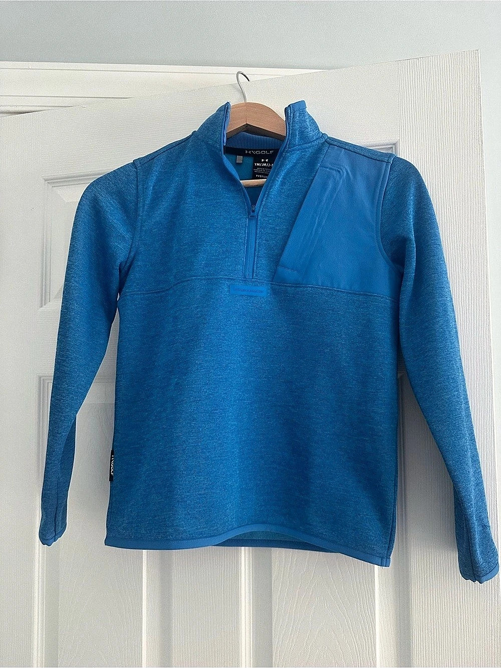 Under Armour Golf 1/4 Zip Blue Size Youth Medium